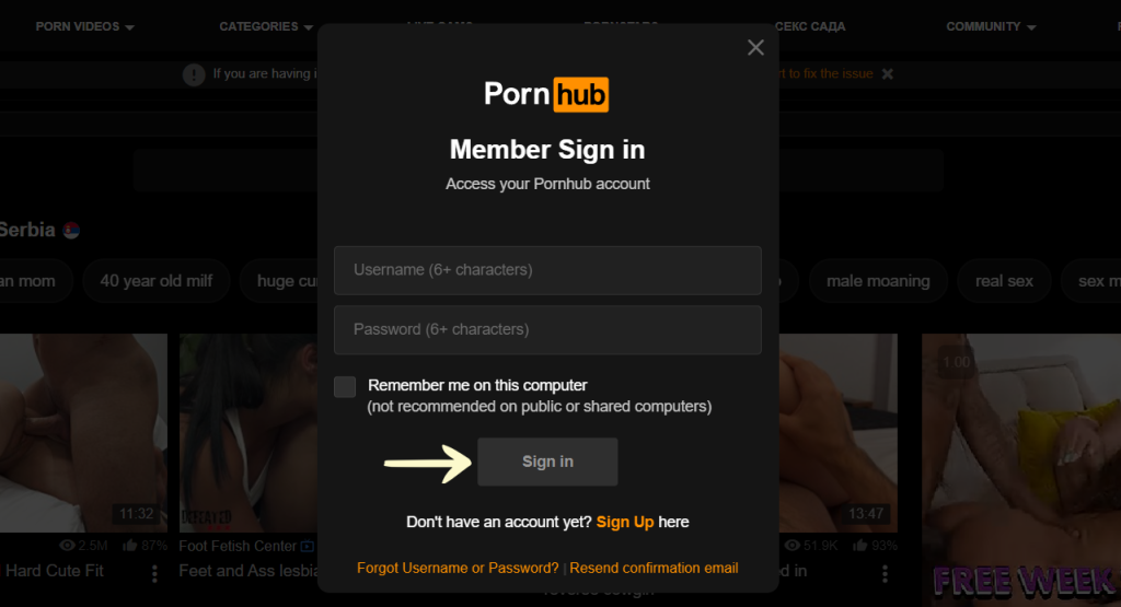 03 Pornhub Username Password